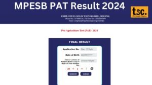 MPESB PAT Result 2024: