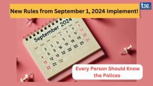 New Rules from September 1