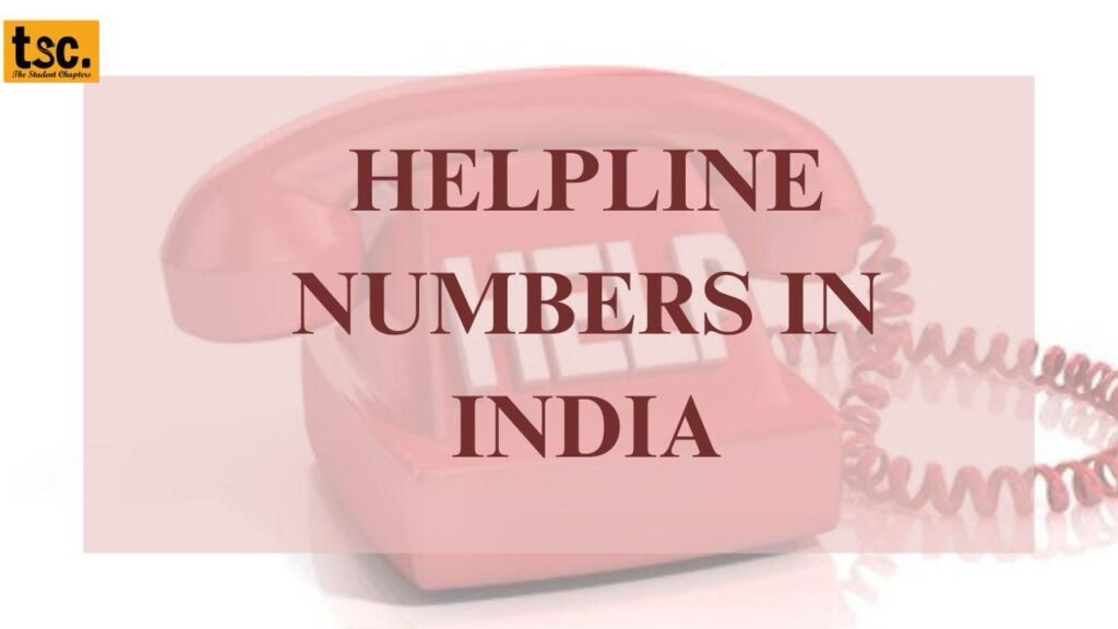 Helpline numbers in India