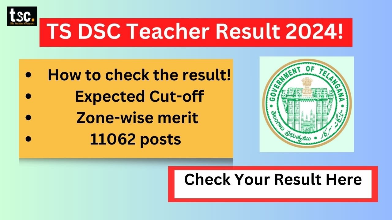 TS DSC Result 2024 Telangana Education Department to Announce Results