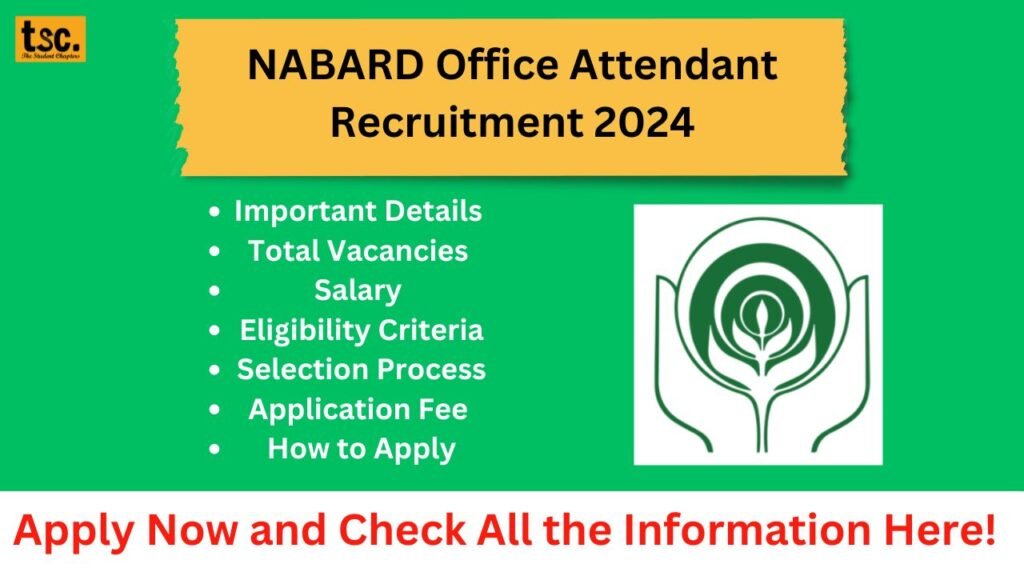 NABARD Office Attendant Recruitment 2024