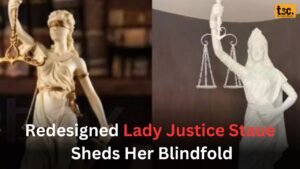 Redesigned Lady Justice Statue