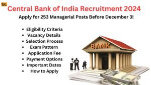 Central Bank of India Recruitment 2024