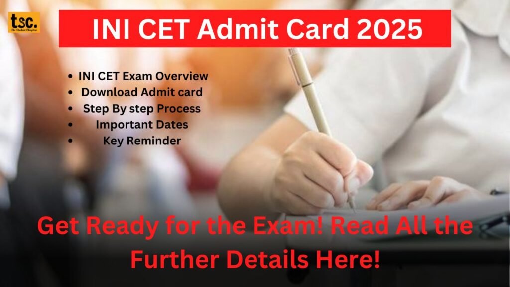 INI CET Admit Card 2025