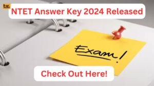 NTET Answer Key 2024