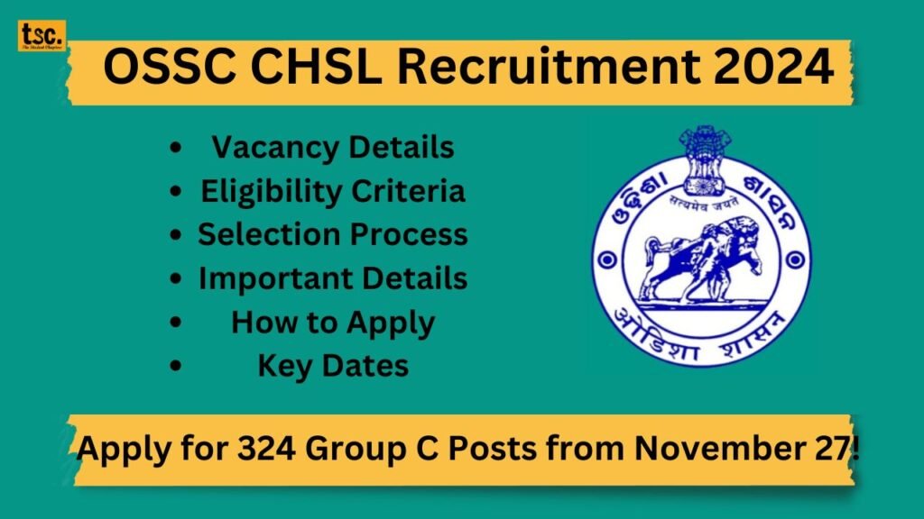 OSSC CHSL Recruitment 2024