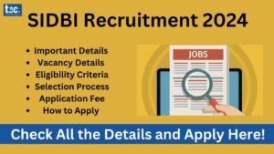 SIDBI Recruitment 2024