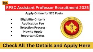 RPSC Assistant Professor Recruitment 2025