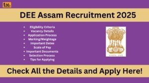 DEE Assam Recruitment 2025