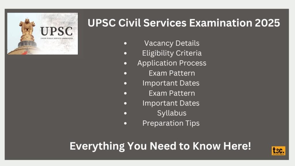 UPSC Civil Services Examination 2025: Everything You Need to Know Here!