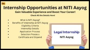 Internship Opportunities at NITI Aayog