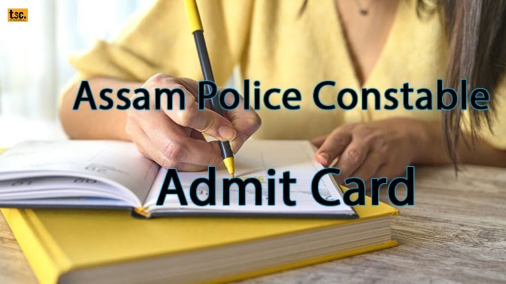 Assam Police Constable Driving Test Admit Card 2025