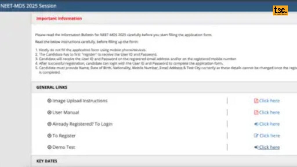 NEET MDS 2025 Admit Card 