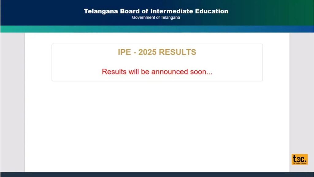 TS Inter Result 2025