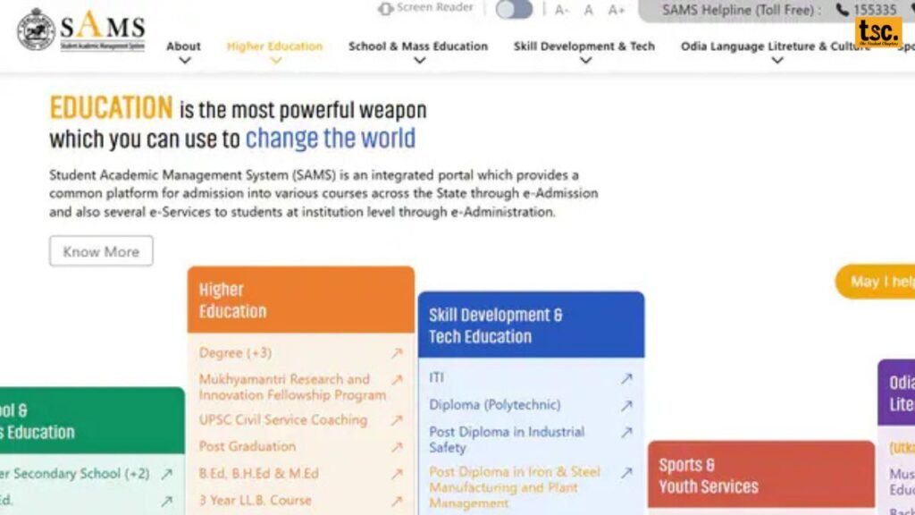 SAMS Odisha Admission 2025