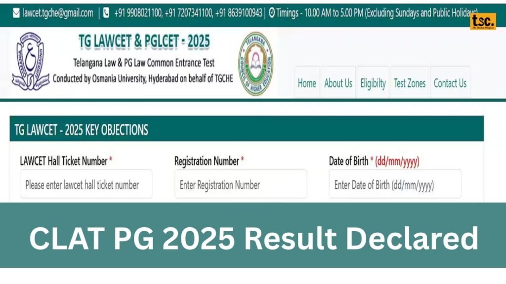 CLAT PG 2025 Result Declared