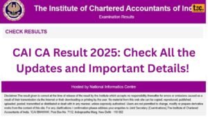 CAI CA Result 2025-2