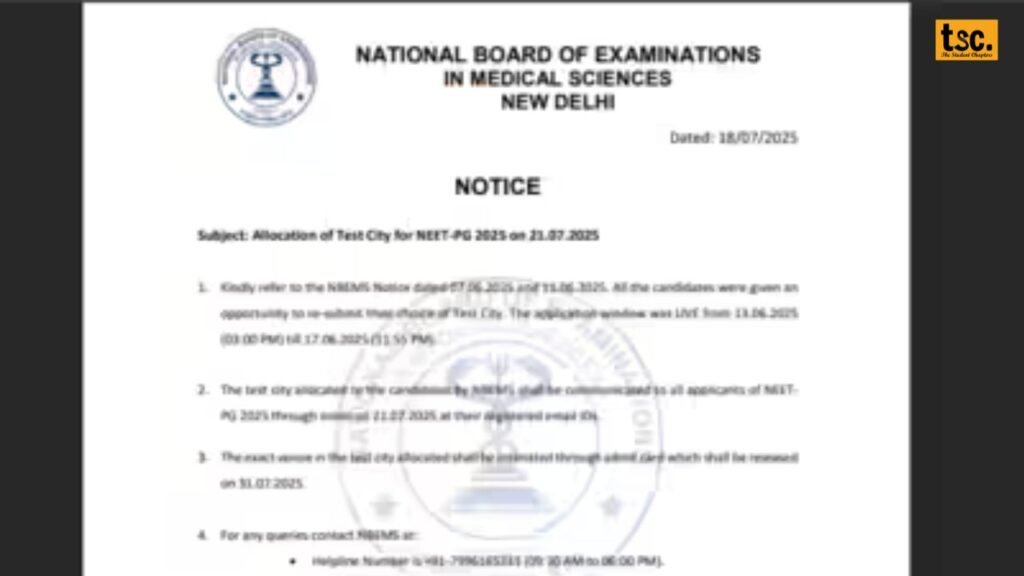 NEET PG 2025 Exam City Slip Released Here's What You Need to Know!