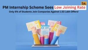 PM Internship Scheme Sees Low Joining Rate: Only 6% of Students Join Companies Against 1.53 Lakh Offers!