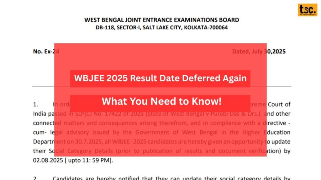 WBJEE 2025 Result Date Deferred Again: What You Need to Know!